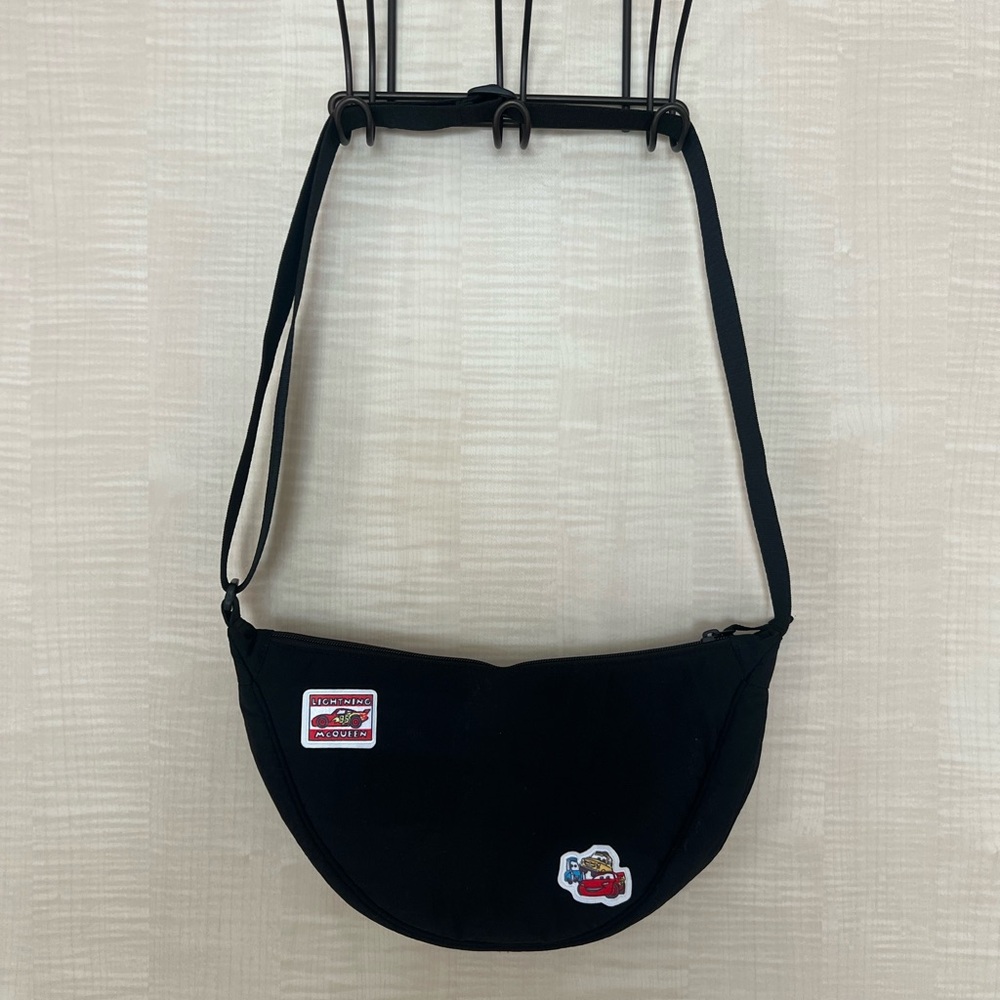 Black Crossbody Bag with Disney’s Cars Patches